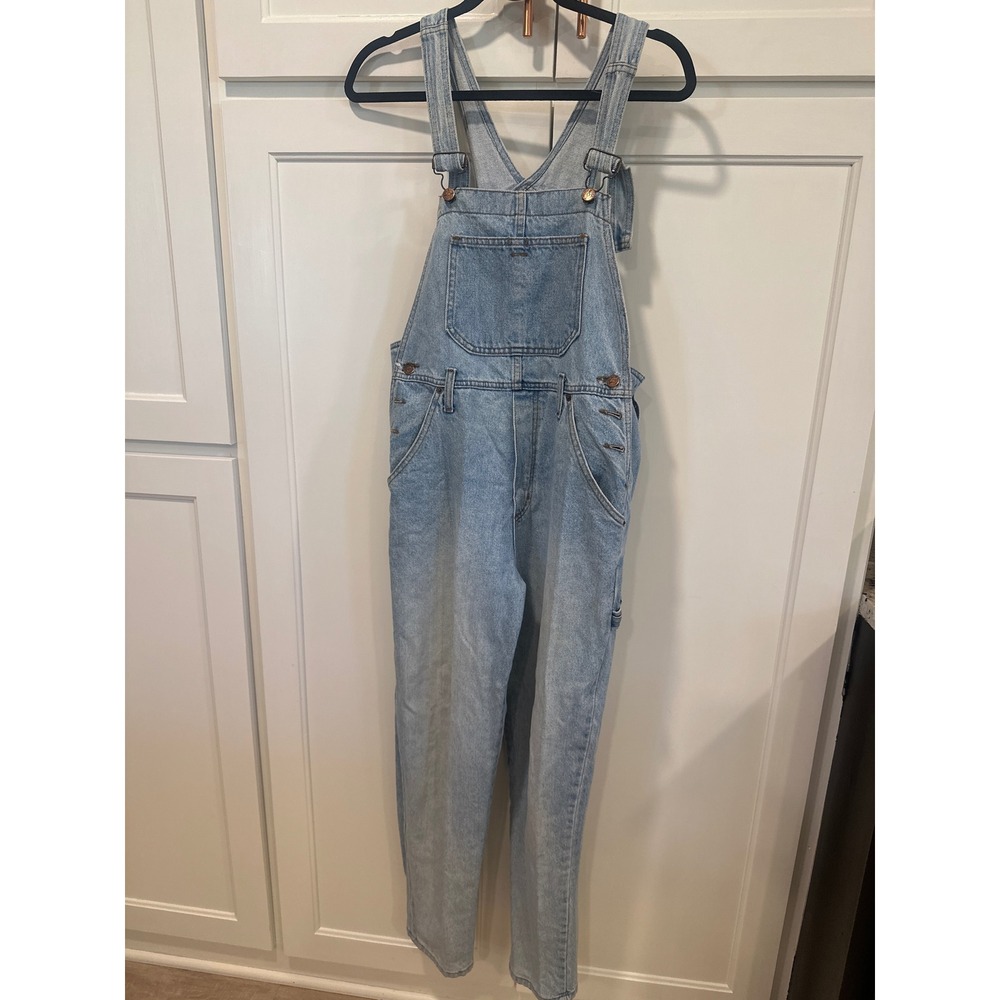 VTH Denim Republic Light Wash Denim Overalls Carpenter Bib Dungarees Blue
Y2K M
